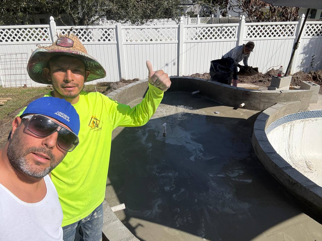 Pool before renovation - work in progress